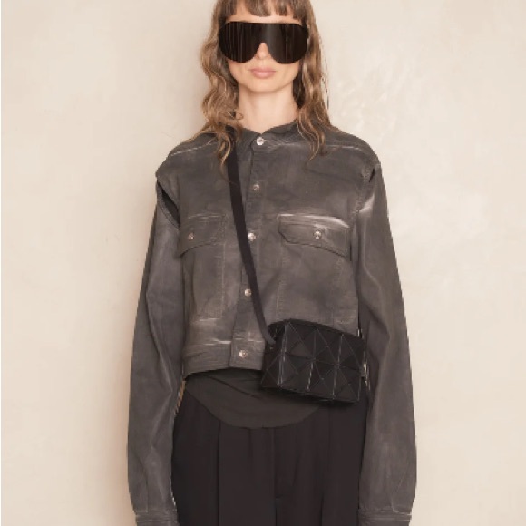 BAO BAO ISSEY MIYAKE Matte Black Cuboid Shoulder Bag - Picture 2 of 8